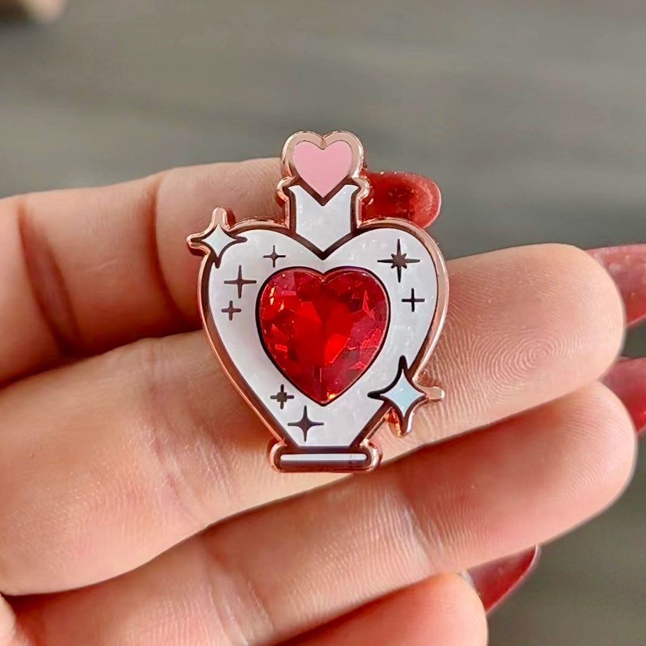 Love Potion Rhinestone Enamel Pin