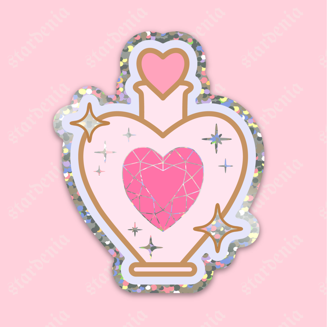 LOVE POTION Glitter Stickers