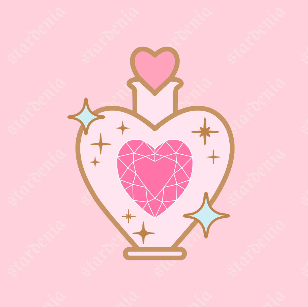 Love Potion Rhinestone Enamel Pin