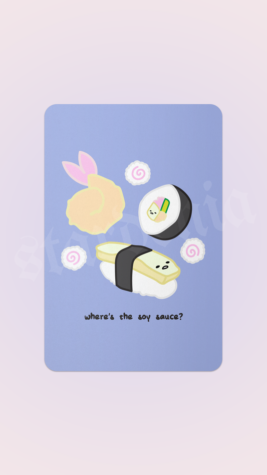 Sushi Party 4x6 Postcard Print