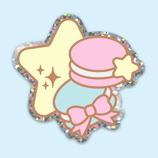 Little Star Macarons Glitter Stickers